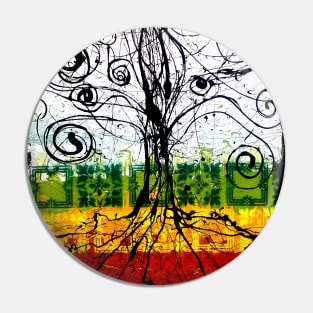 Rasta Tree Pin