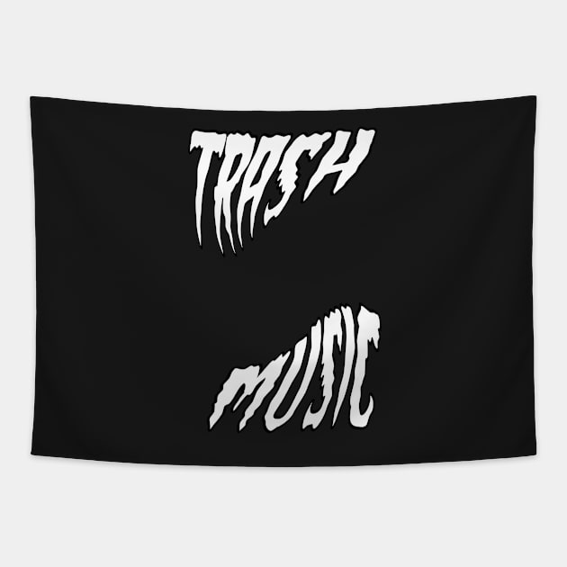 Trash Music Text Tapestry by MacSquiddles