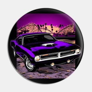 Purple 70 Plymouth Barracuda Pin