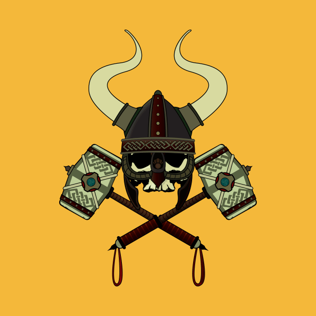 Viking skull by mangulica