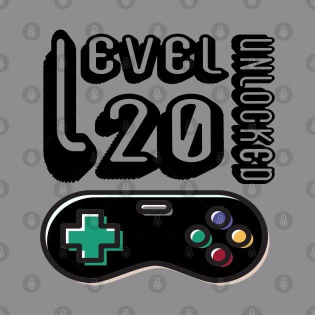 level 20 unlocked - 20th birthday gift by BaronBoutiquesStore