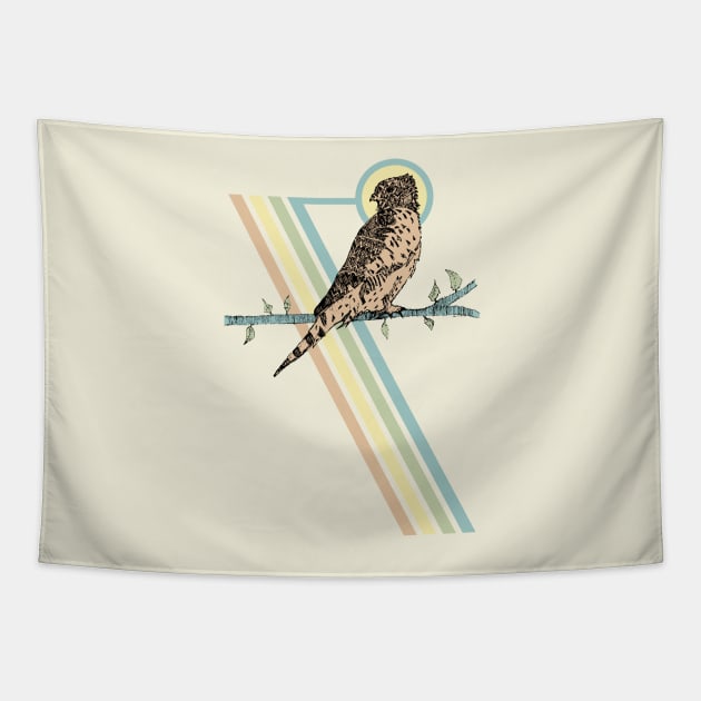 Mauritius Kestrel Falcon Tapestry by Hinterlund