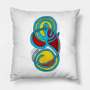 entangled abstract figure Pillow