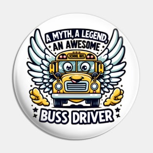 Awesome Bus Drivers: Road Warriors Pin