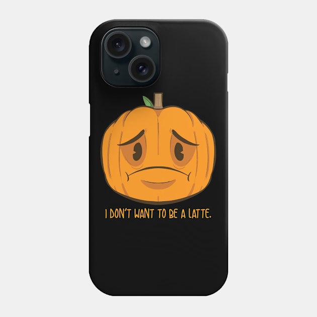 Sad Pumpkin Phone Case by futiledesigncompany