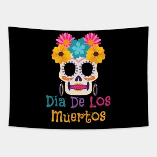 Dia De Los Muertos Mexican Sugar Skull Day of the Dead Tapestry