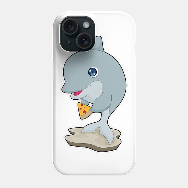 Dolphin Pizza Phone Case by Markus Schnabel