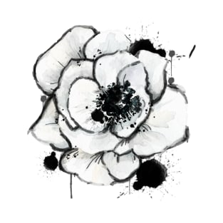 Black and White Bloom T-Shirt