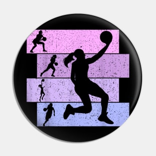 Basketball Girl Women Girls Kids Pin