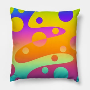 Wild Vibrant Gradient Design Pillow
