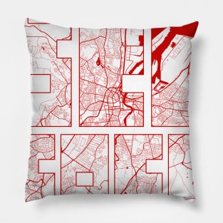 Belfast, Northern Ireland City Map Typography - Oriental Pillow