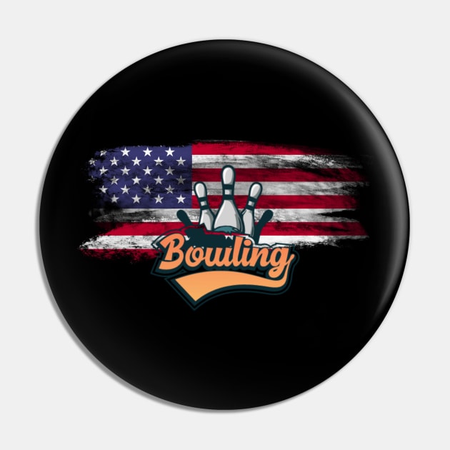 American Flag Bowling Apparel - Bowling Clothing for Bowlers Pin by Peter smith