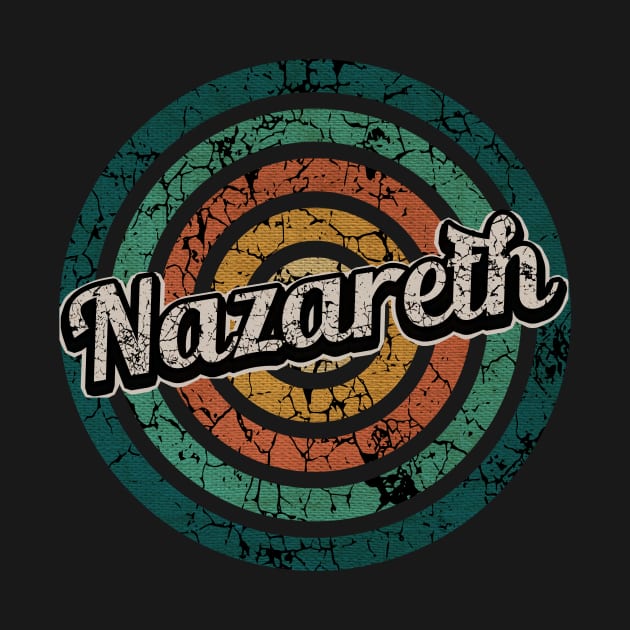 Nazareth // Retro Circle Crack Vintage by People Mask