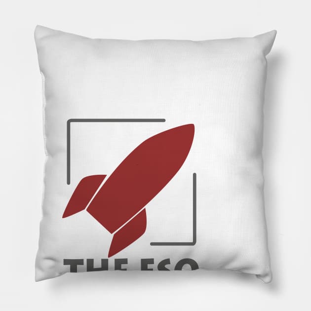 The ESO Network Rocket Logo Pillow by The ESO Network