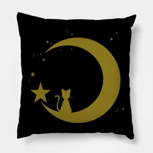 Luna Moon Silhouette Pillow