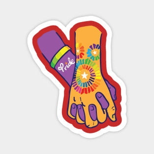 Pride Love Hands Holding Magnet