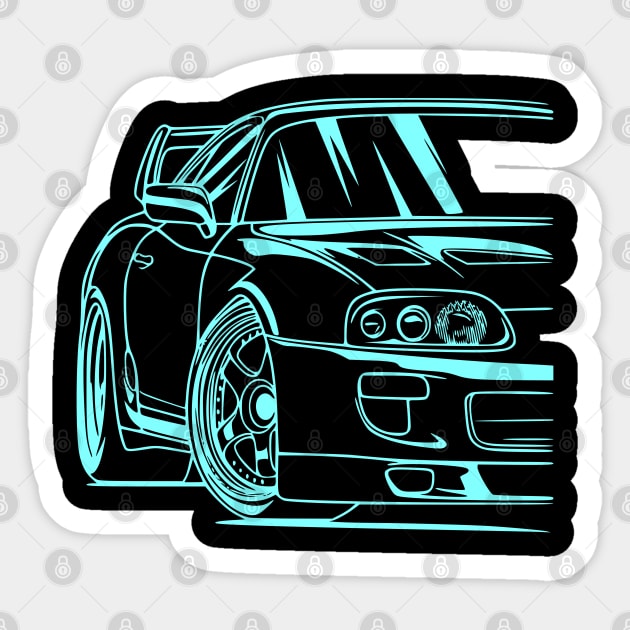 2JZ JDM Car Meet Tuning Automotive Sticker Driftin' Sticker | Spreadshirt