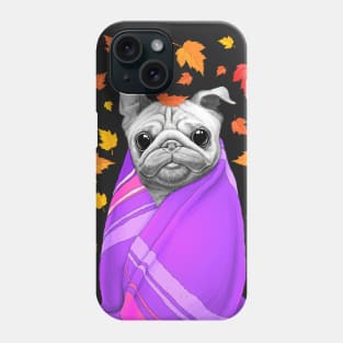 Autumn pug Phone Case