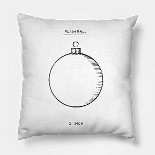 Christmas Ornament: Plain 2 inch Ball Pillow