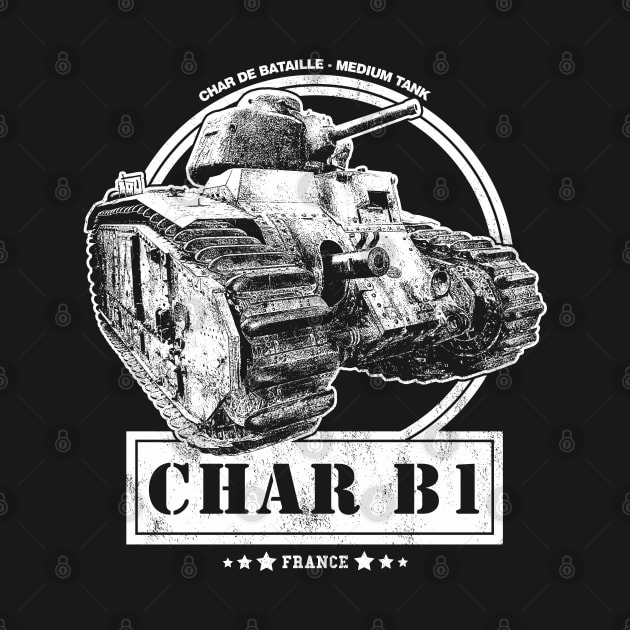 Char B1 French WW2 Tank by rycotokyo81