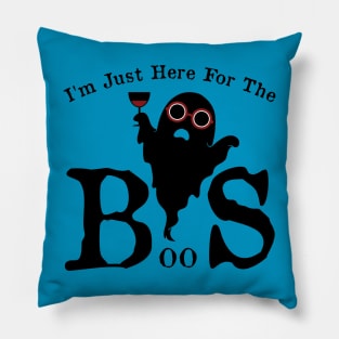 I'm Just Here For The Boos! Fun Funny Halloween Pillow