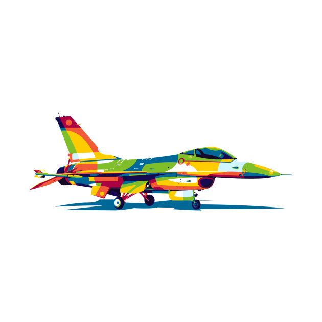 F-16 Standby in Pop Art by wpaprint