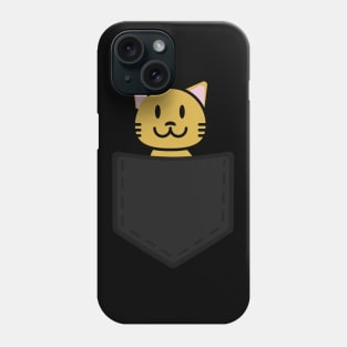 Orange Pocket Kitty Phone Case