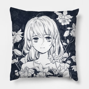 Girl Bone Flower 2 Pillow