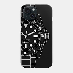 Divers Watch Outline Phone Case