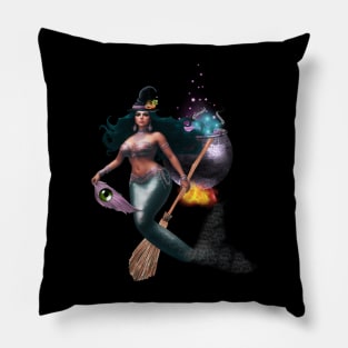 Mexican Witch Mermaid Pillow