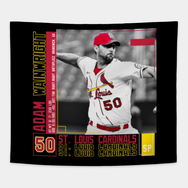 Adam Wainwright Baseball Edit Tapestries Cardinals - Adam Wainwright -  Sticker
