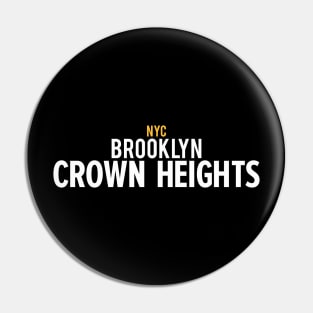 New York Crown Heights - Crown Heights Brooklyn Schriftzug - Crown Heights Logov Pin