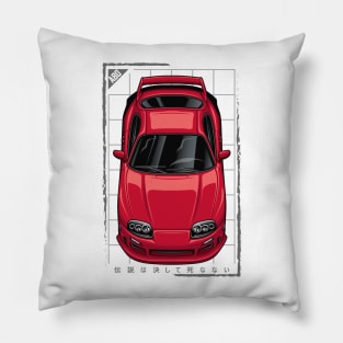 Supra JZA80 MKIV (Renaissence Red) Pillow