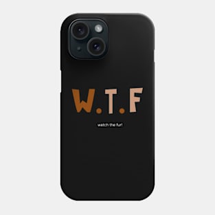 funny animal text Phone Case