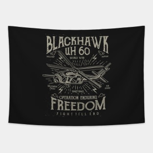 Black Hawk uH 60 Operation Enduring Freedom Fight Till The End Tapestry