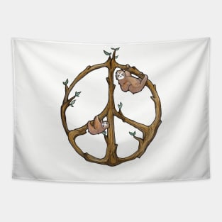 Peace Sloths Tapestry