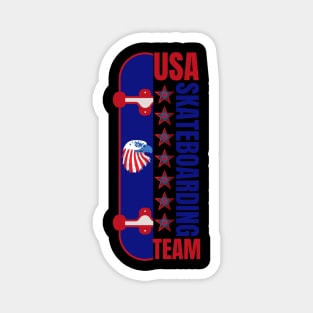 Usa Skateboarding Team Magnet