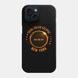 New York Total Solar Eclipse 2024 American Totality April 8 Phone Case