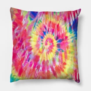 Abstract Rainbow Tie-Dye Texture Pillow