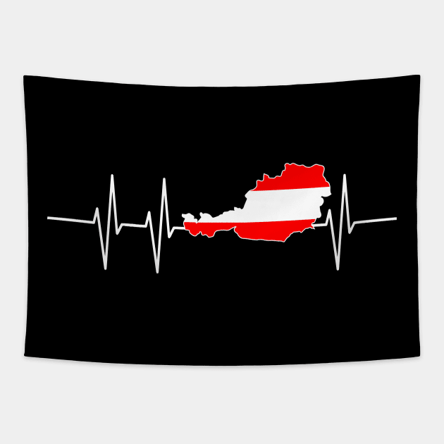 Heartbeat Austria - Vienna Holiday Gift Tapestry by biNutz