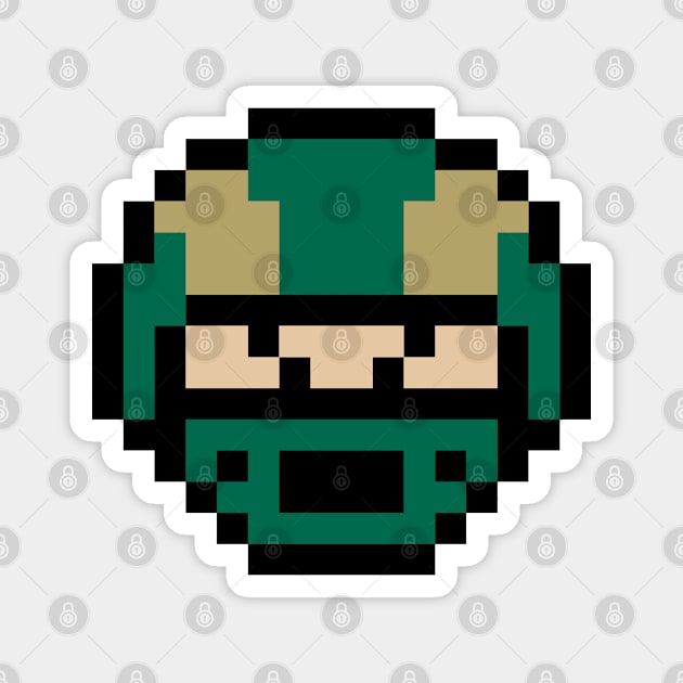 8-Bit Helmet - Fort Collins Magnet by The Pixel League