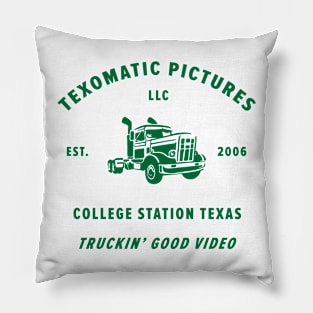 Texomatic Green Logo Pillow