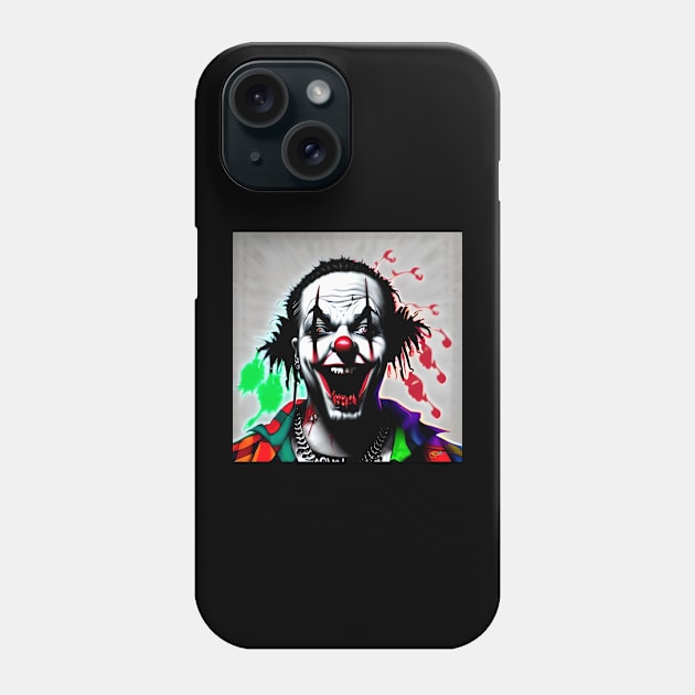 Evil Clown Gangsta 90 Phone Case by Benito Del Ray