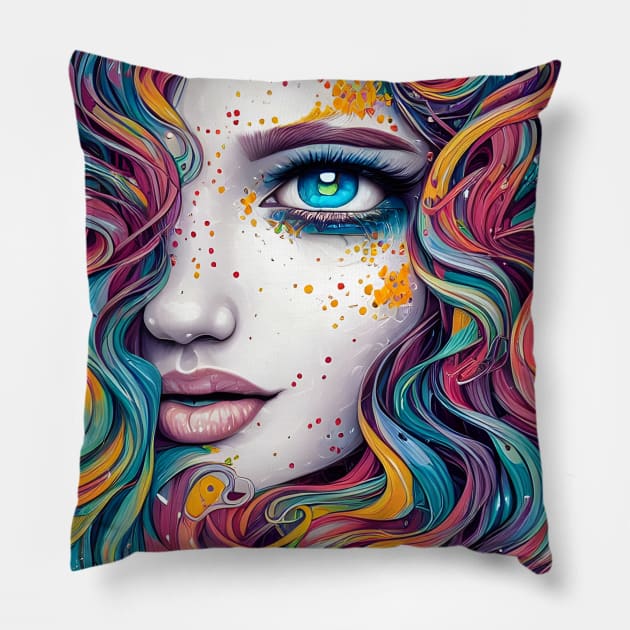 Freckles Pillow by tdraw