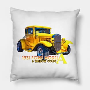 1931 Ford Model A 5 Window Coupe Pillow
