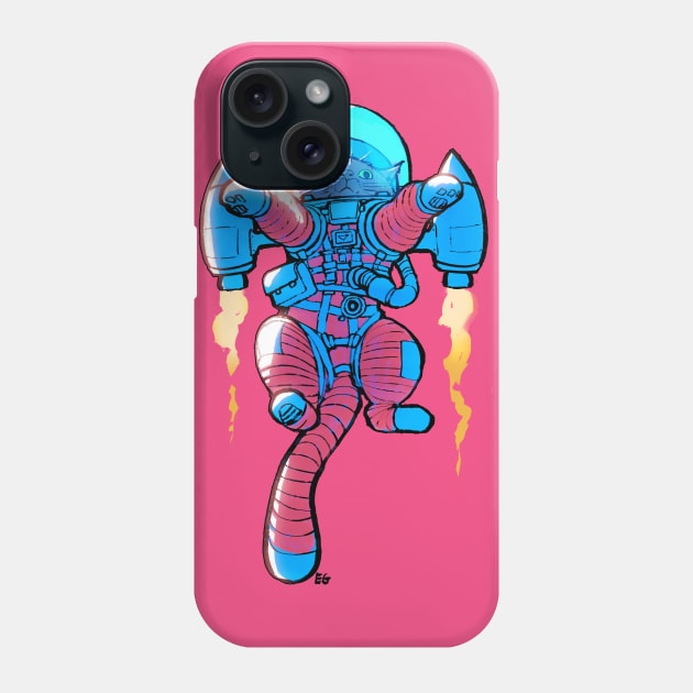 Rocket Cat Phone Case by spacegoose