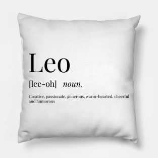 Leo Definition Pillow
