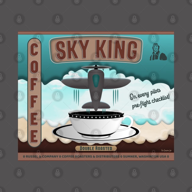 Sky King Coffee by SunGraphicsLab