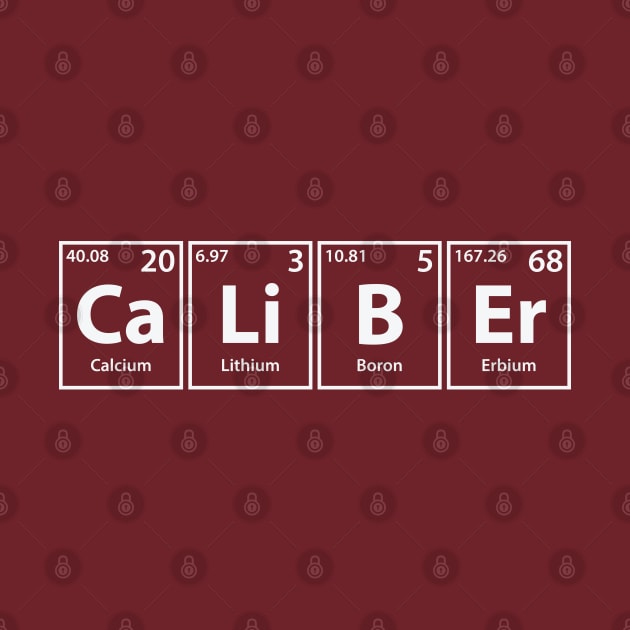 Caliber (Ca-Li-B-Er) Periodic Elements Spelling by cerebrands