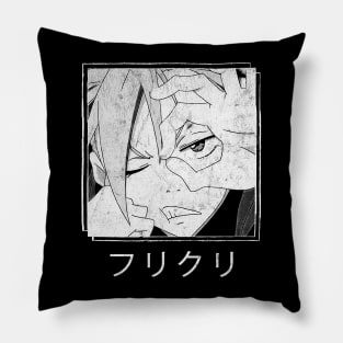 ---- Fooly Cooly (FLCL) --- Vintage Faded Aesthetic Pillow